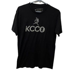 Chive Tees Shirt Men Black Large Cotton Poly Blend Lightweight Casual Crew Neck‎